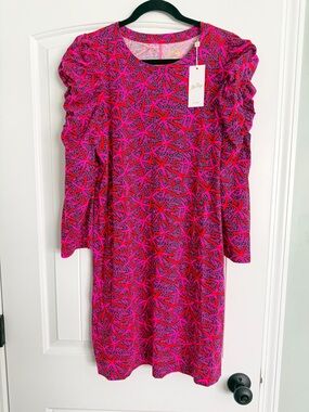 NWT Lilly Pulitzer Pink & Purple Patterned Steffie Dress